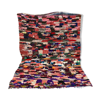 Multicolored fabric rug 145x190cm
