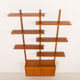 Scandinavian mid-century teak wall unit, 1970s