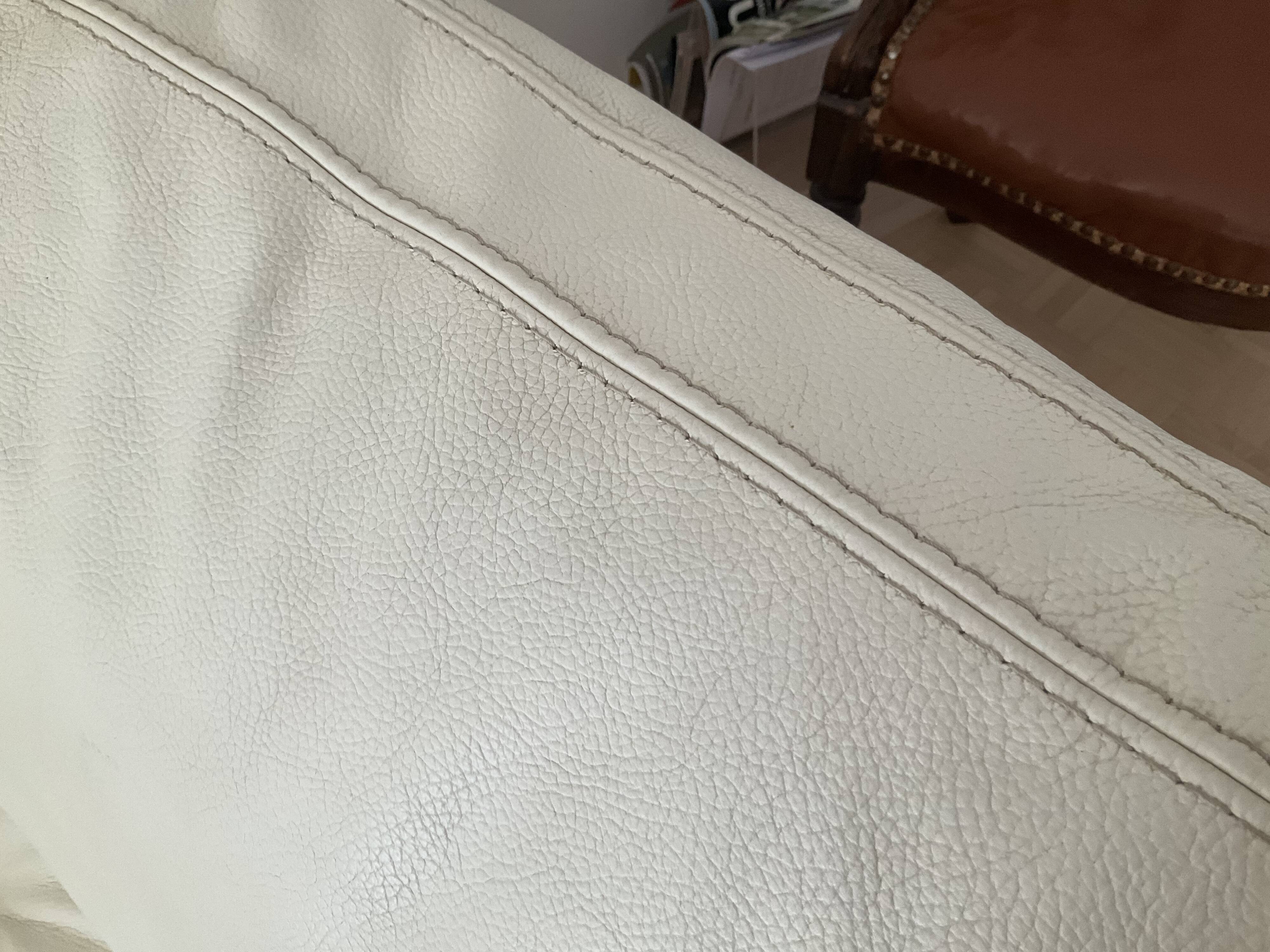 Roche Bobois leather two-seater sofa