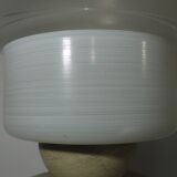 Scandinavian Ceiling Light In Ribbed Glass /vintage