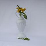 Pitcher vintage glass white opalin way porcelain