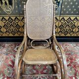 Thonet bentwood and cane rocking chair