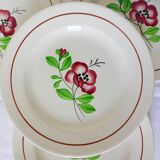 4 assiettes dessert de Digoin Sarreguemines modèle Beaucaire 210842