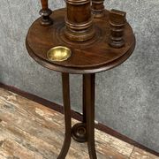 Table de fumeur époque Napoléon III en bois massif vers 1880