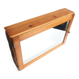 Armoire murale miroir pin massif 80s