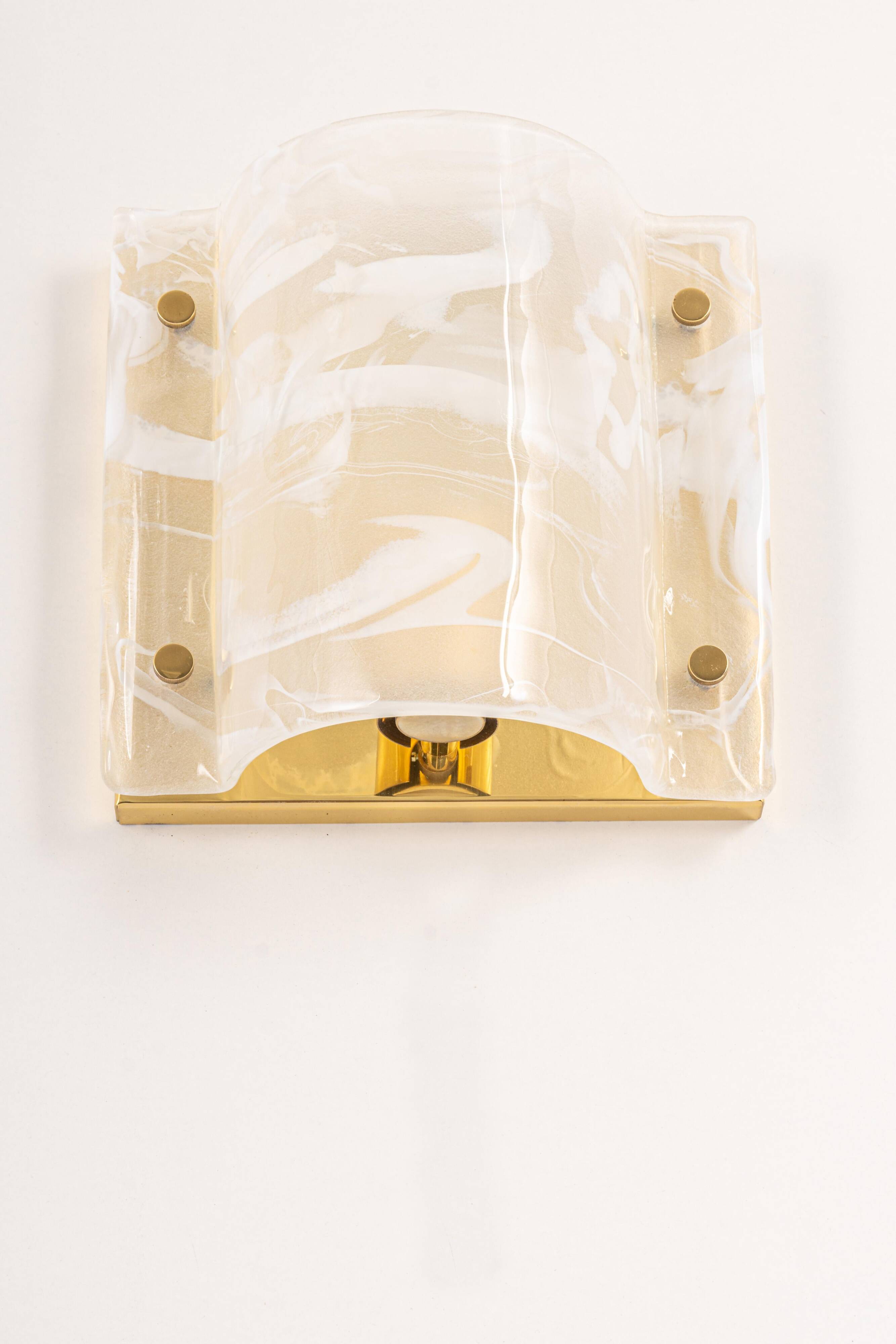 Murano glass wall sconce by Hillebrand, Germany, 1970s