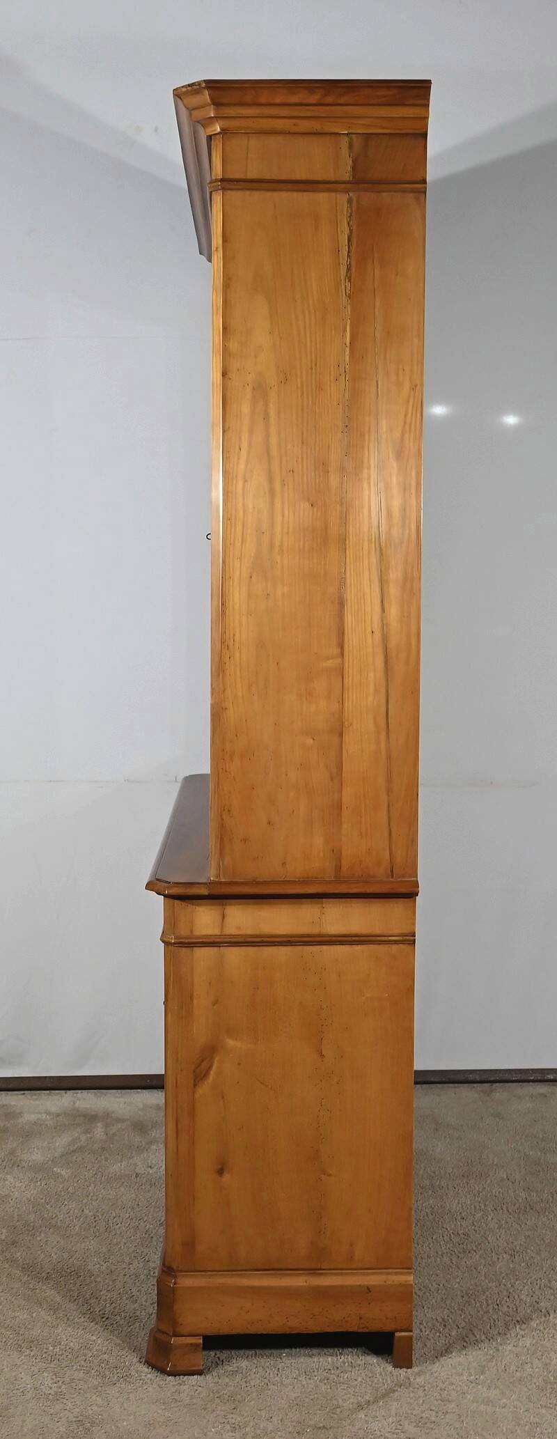 Small two-body library buffet in solid cherry wood – 1900