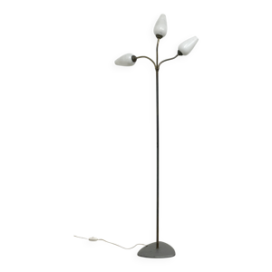 Lampadaire à 3 flûtes, - circa