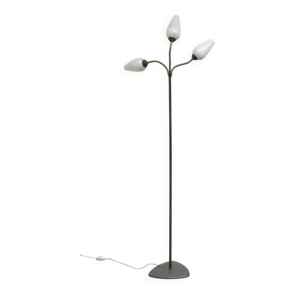 Three-flute floor lamp, circa 1950