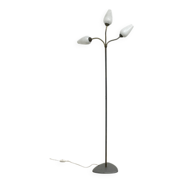 Lampadaire à 3 flûtes, circa 1950