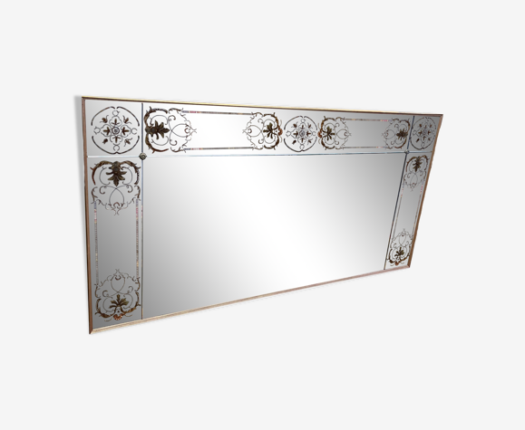 Miroir de bistrot - brasserie en verre églomisé