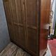 Large antique mahogany wardrobe with mirror – Empire style / 20th century