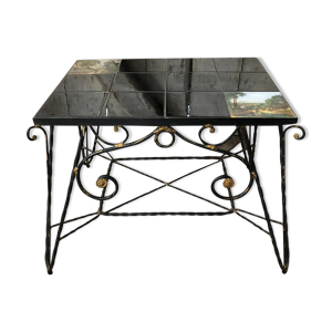 table basse fer forgé