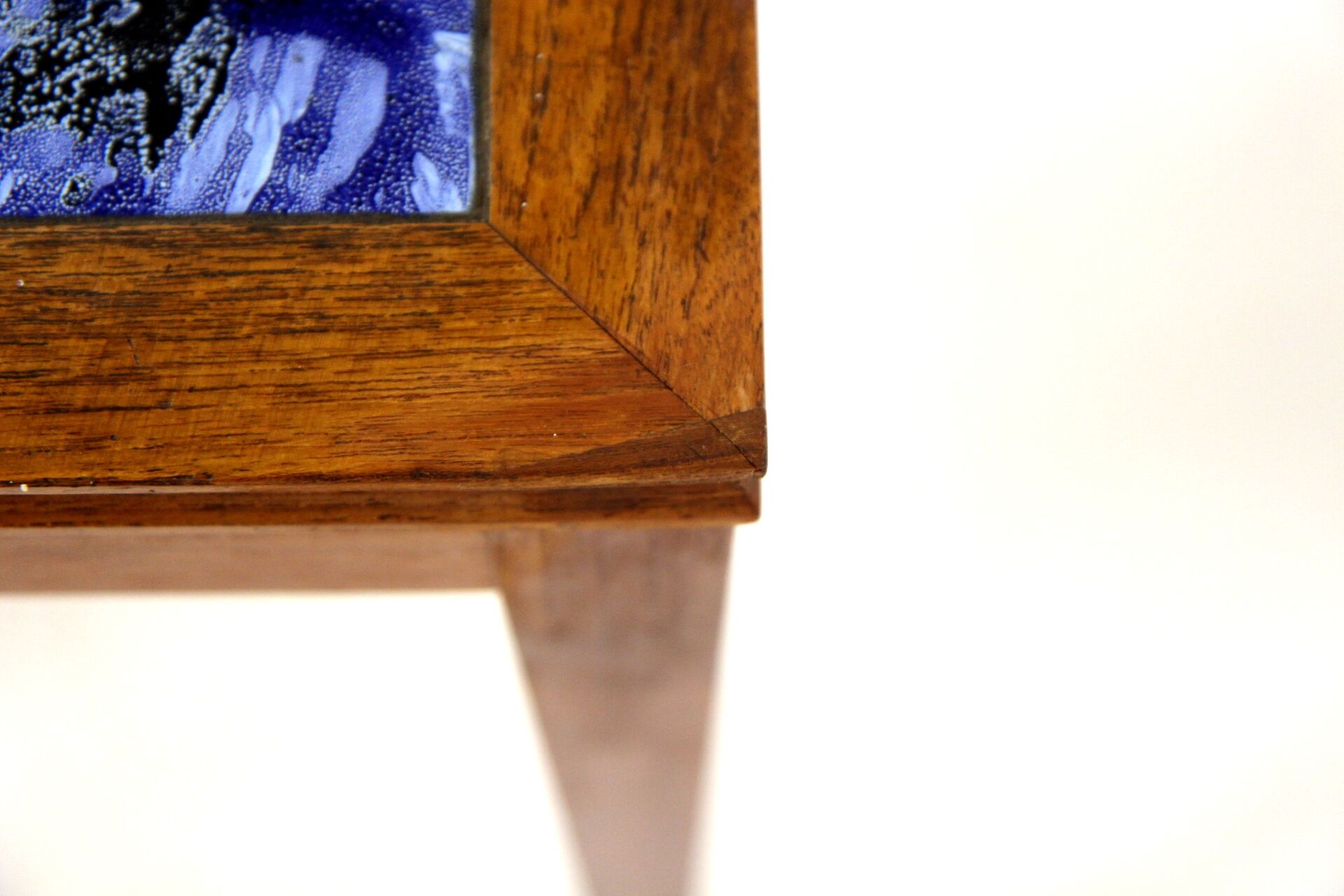 Set of 3 nesting tables in rosewood and ceramics, Sweden, 1960