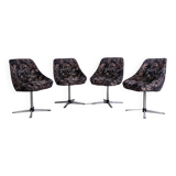 Set of 4 vintage swivel shell chairs - 1970s