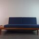 Norwegian daybed sofa teak and fabric by ekornes, 1960s