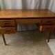 Vintage 1960s double-sided Scandinavian teak desk