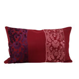 Housse de coussin en lin brode