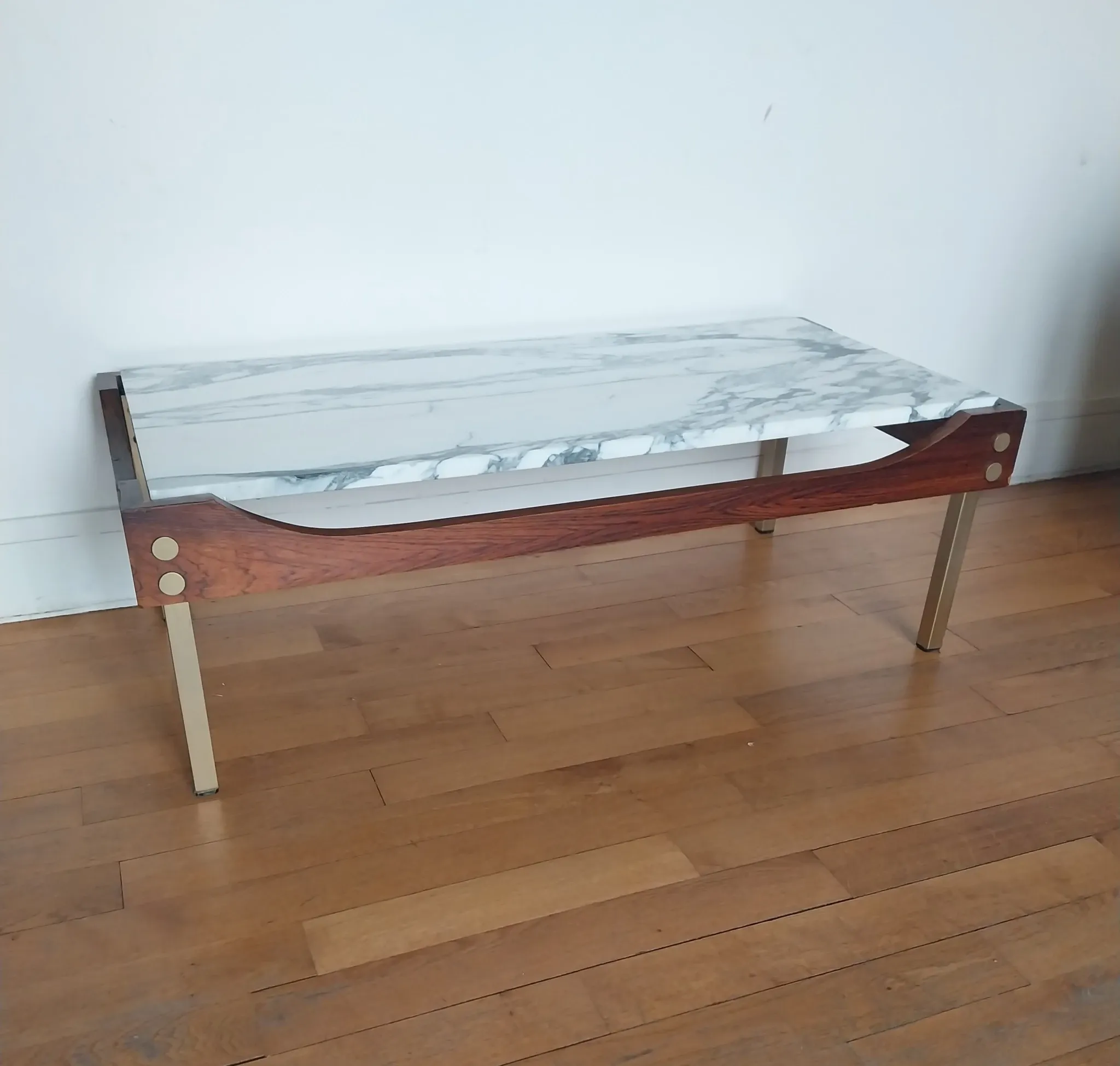 rosewood marble coffee table