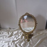 Ancien miroir psyché de table