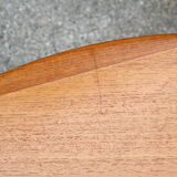 Danish teak extendable round table of the years 60