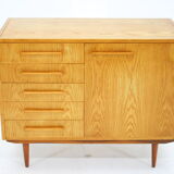 1970s Maple Cabinet or Chest Of Drawers, Czechoslovakia