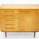 1970s Maple Cabinet or Chest Of Drawers, Czechoslovakia