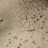 Diamond-shaped Raku bowl signed by Annie Braut