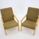 1960s Pair of Beech Armchairs, Czechoslovakia