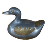 Gray metal duck