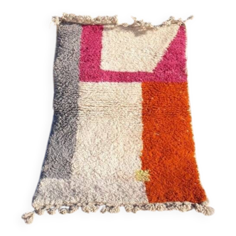Tapis Beni Ourain traditionnel orange