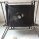 Black leather armchair Wassily by Marcel Breuer, 1970