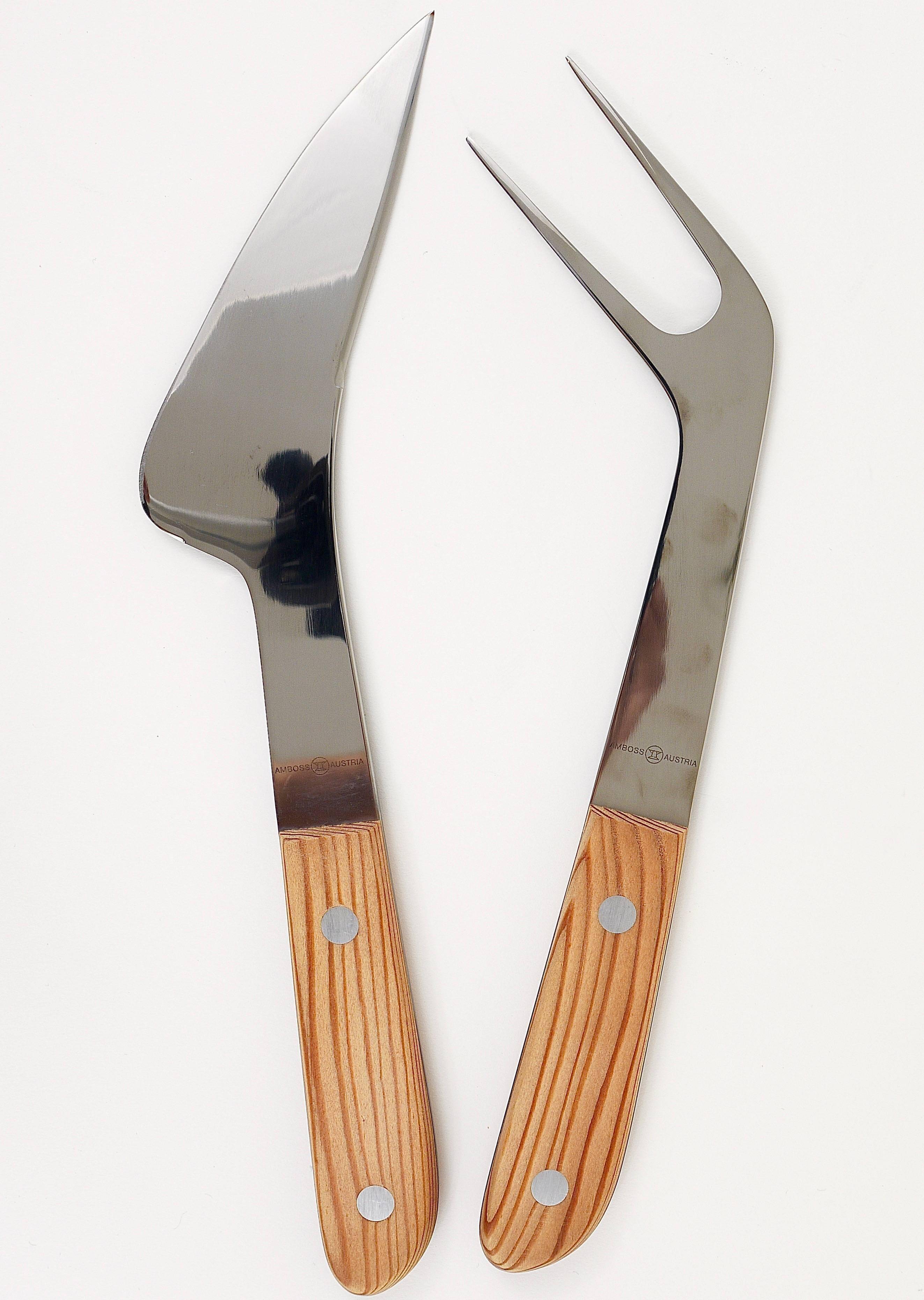 Mid-Century Sculpture Set 5009, Knife and Fork by Amboss Austria, 1960s