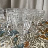 Set of 9 crystal liqueur glasses by nancy art of table