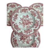 Set of 4 Enoch Wedgwood deep plates – Asiatic Pheasants – Vintage English earthenware
