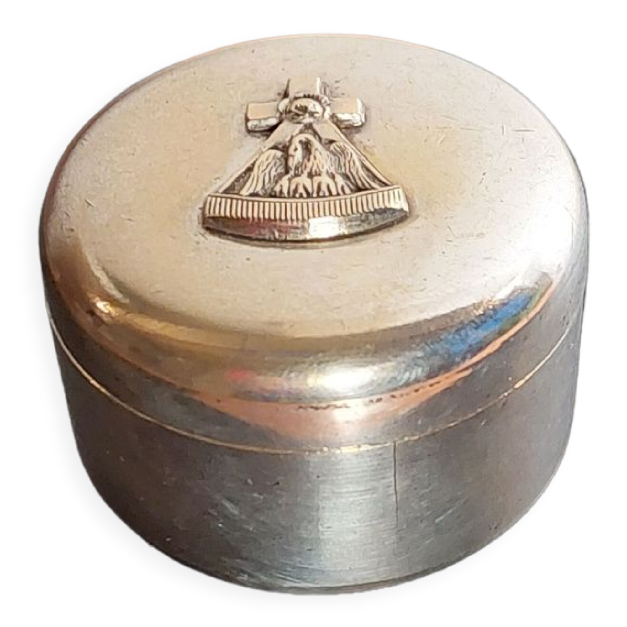 Silver bronze box freemasonry circa 1940
