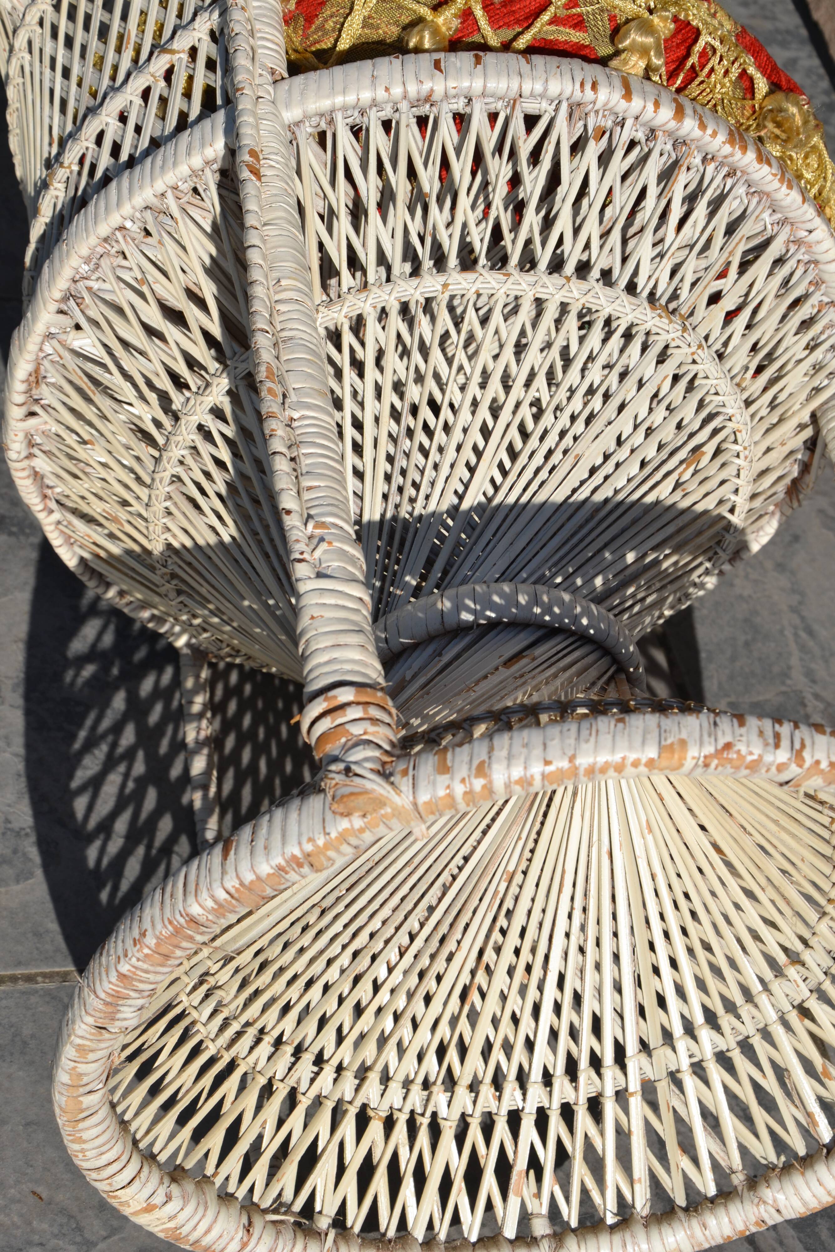 Chaise Emmanuelle en rotin enfant