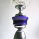 Mid Century lamp made of crystal, onyx, and marble.