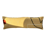 Coussin traversin jaune