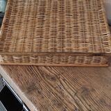 Wicker/rattan appetizer tray