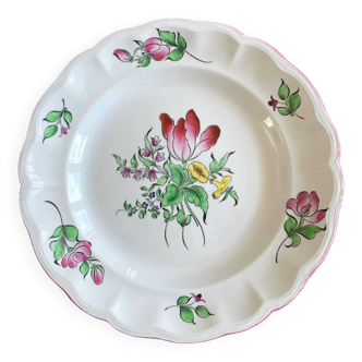 Large old earthenware dish from LUNEVILLE K & G