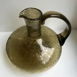 Glass decanter Biot 60s 70s