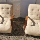Pair of art deco armchairs 1930