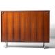 Minimalist storage cabinet in teak by Alfred Hendrickx, 1960