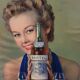 Advertising cardboard - advertising cognac martell - bistrot