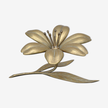 Vintage brass ashtray flower