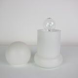 Mid-century all glass table lamp/ Osvětlovací sklo Valašské Meziříčí, 1970's.