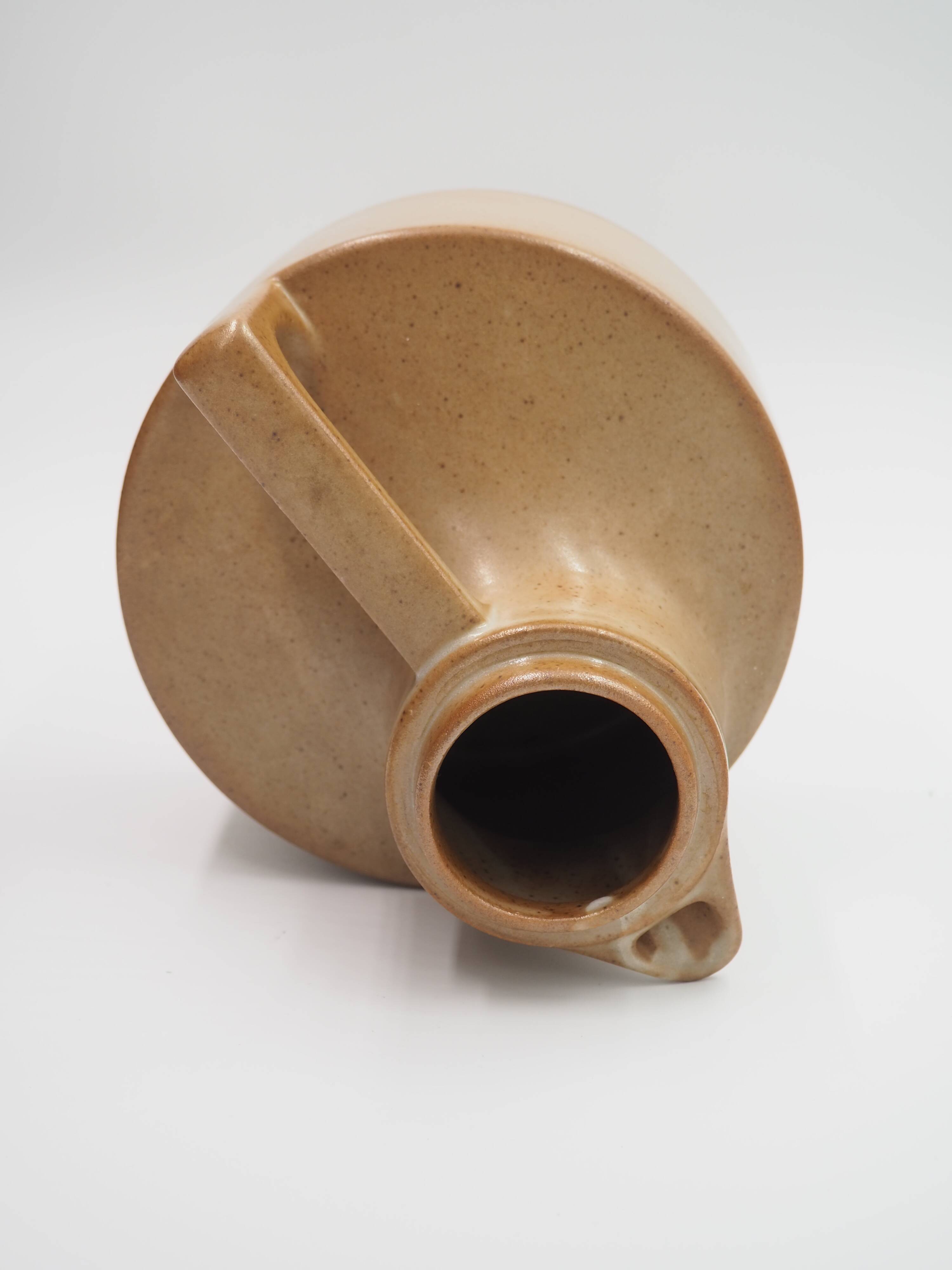 Carafe in beige stoneware Brenne stoneware from high fire France