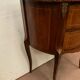 Commode demi lune de style Louis XV en marqueterie XX siècle