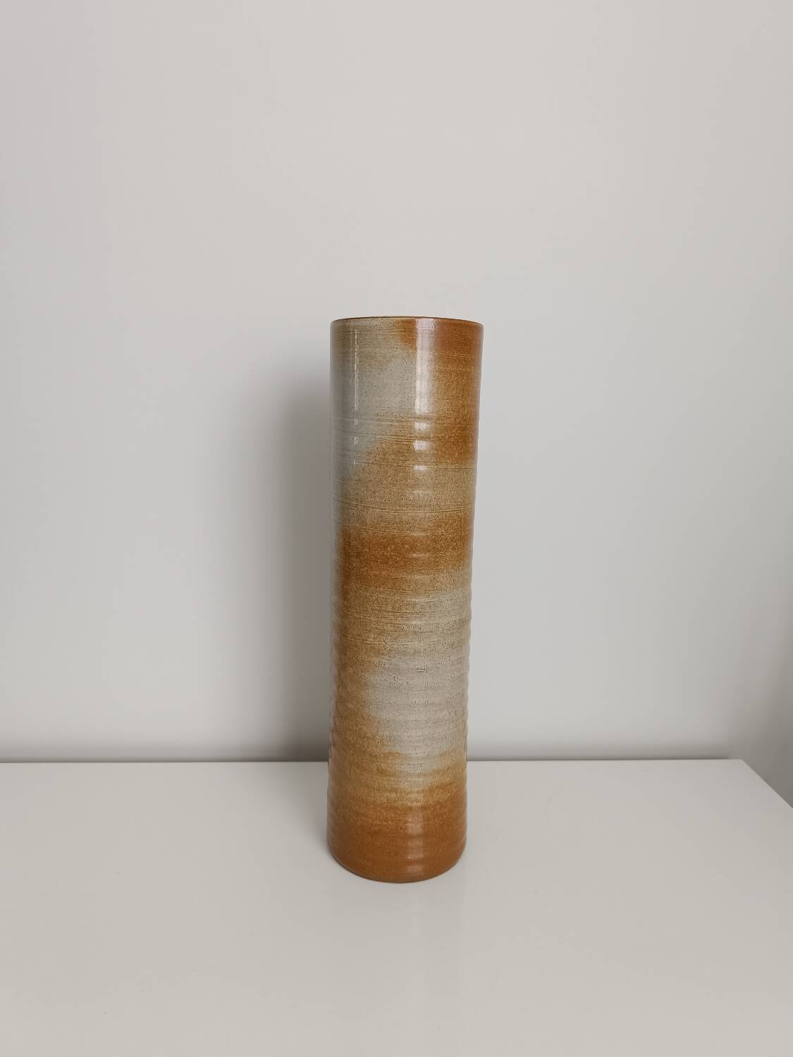 Large handcrafted stoneware vase